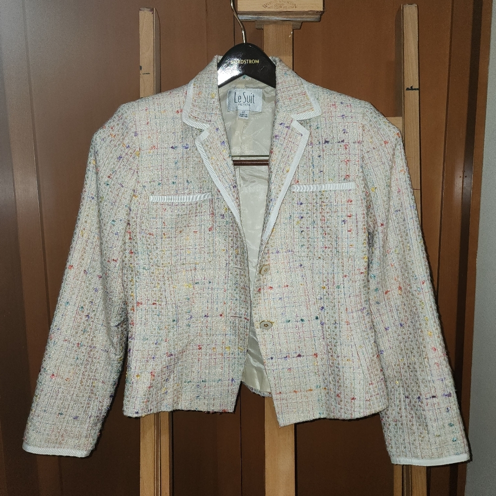 LeSuit Blazer Pastel Colors tweed 4p